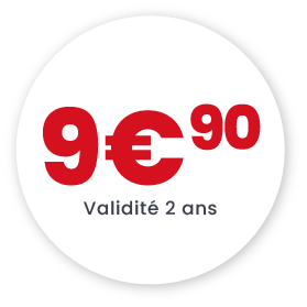 Tarifs pack cartes 9,90€ - blanc ombre