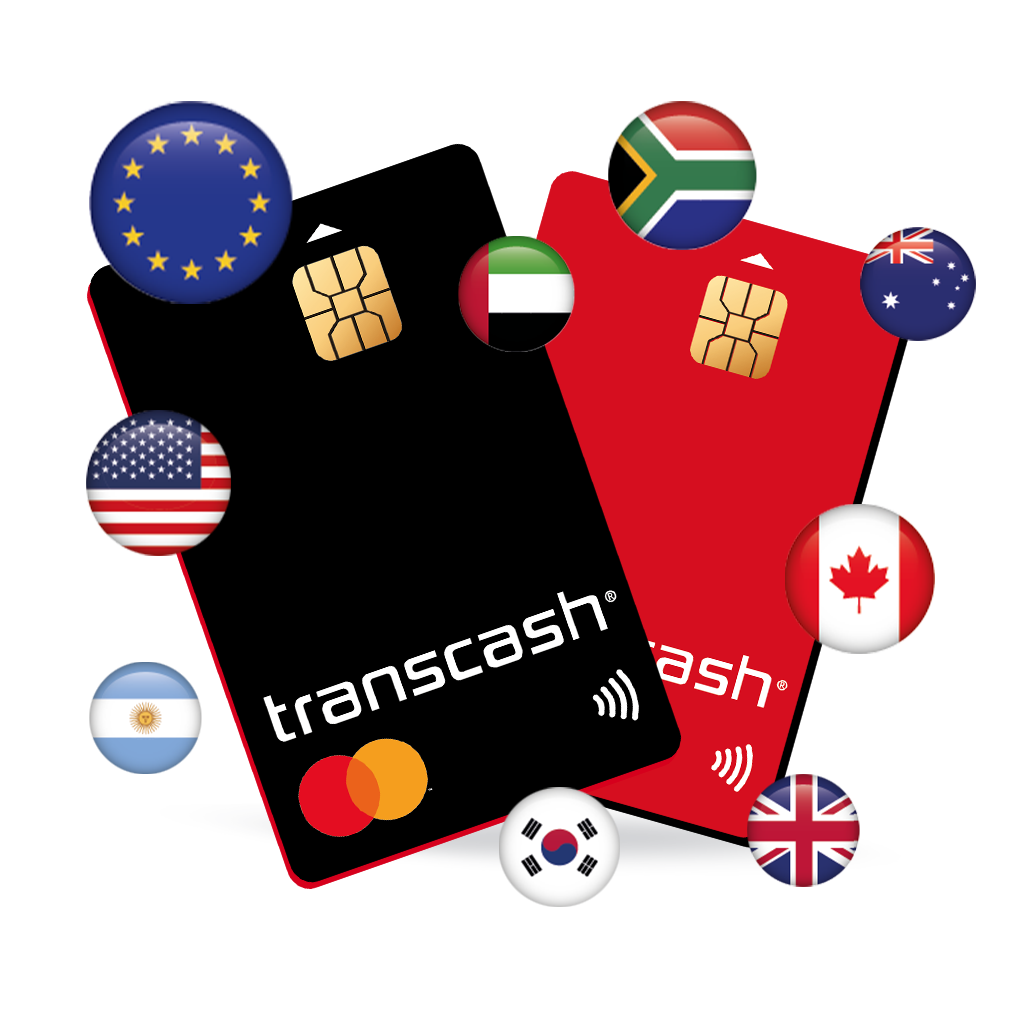 Cartes Transcash envoi d'argent dans tous les pays