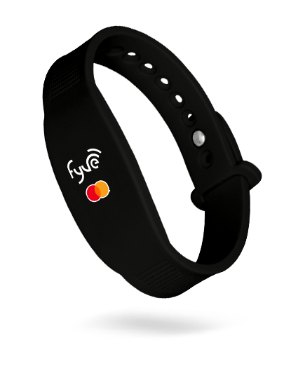 Black contactless wristband Fyve