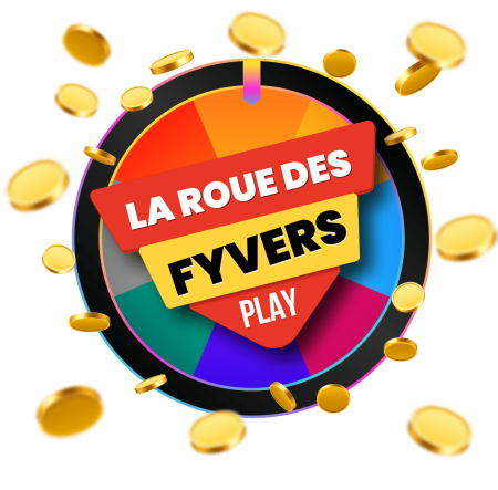 Fyvers' wheel game Transcash Mastercard